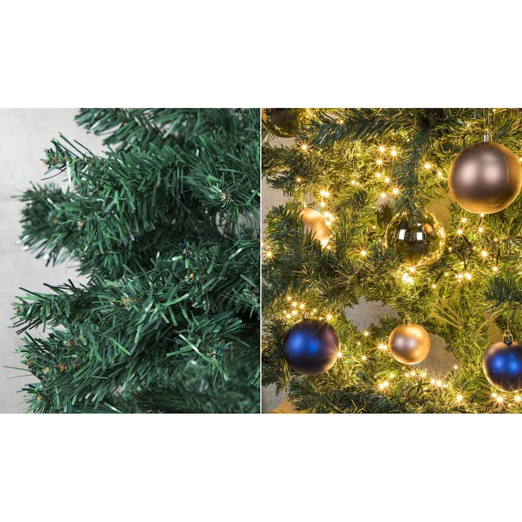 HI Albero di Natale con Supporto in Metallo Verde 180 cm