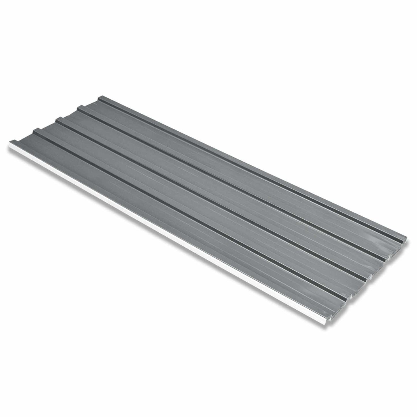 Pannello per tetto 12 pcs Grigio 129 x 45 cm Acciaio zincato