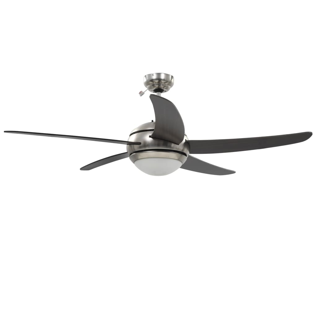 Ventilatore da Soffitto Decorato con Luce 128 cm Marrone