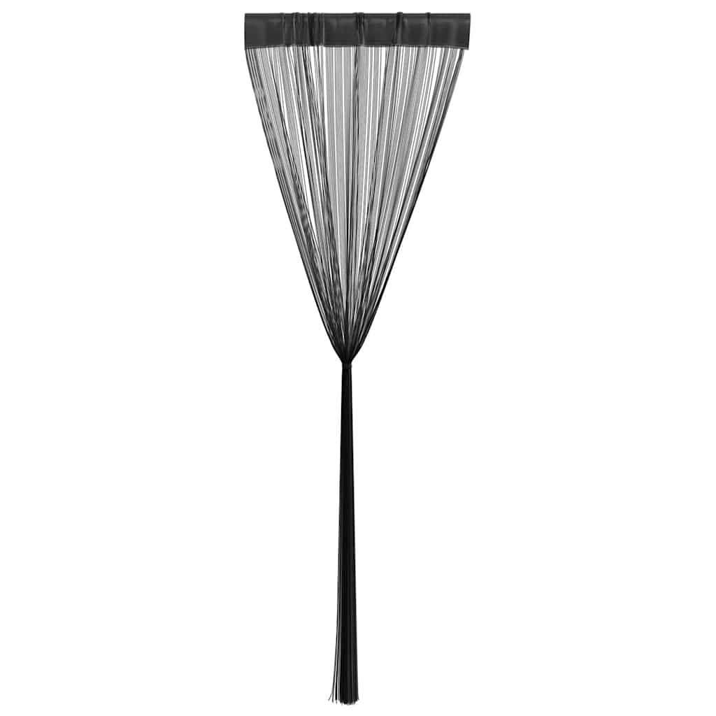 2 Pz Tende a Fili 140x250 cm Nere