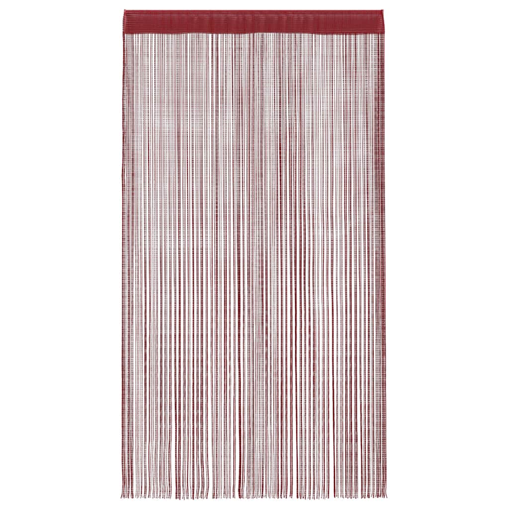 2 Pz Tende a Fili 100x250 cm Rosso Borgogna