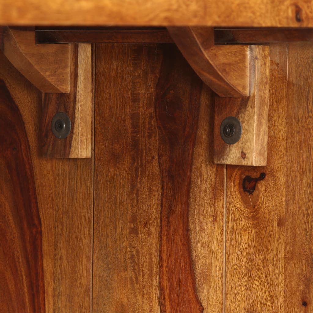Credenza/Scrittoio in Legno Massello di Sheesham Marrone