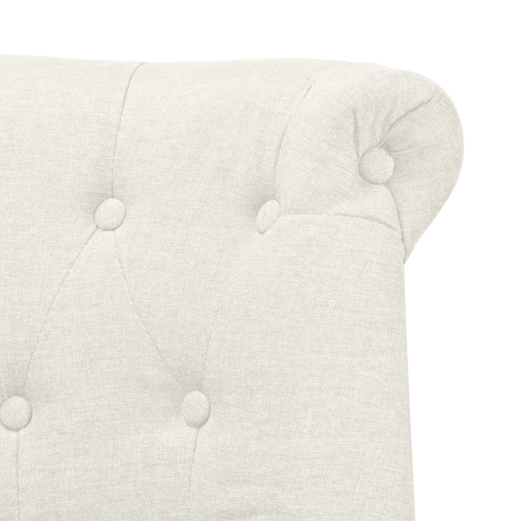 Divanetto in Tessuto 94x67x76 cm Bianco