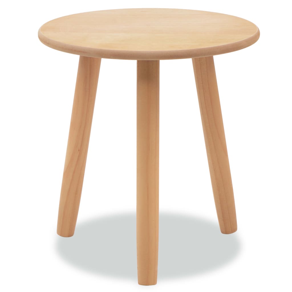 Set Tavolini 2 pz in Legno Massello di Pino Marroni