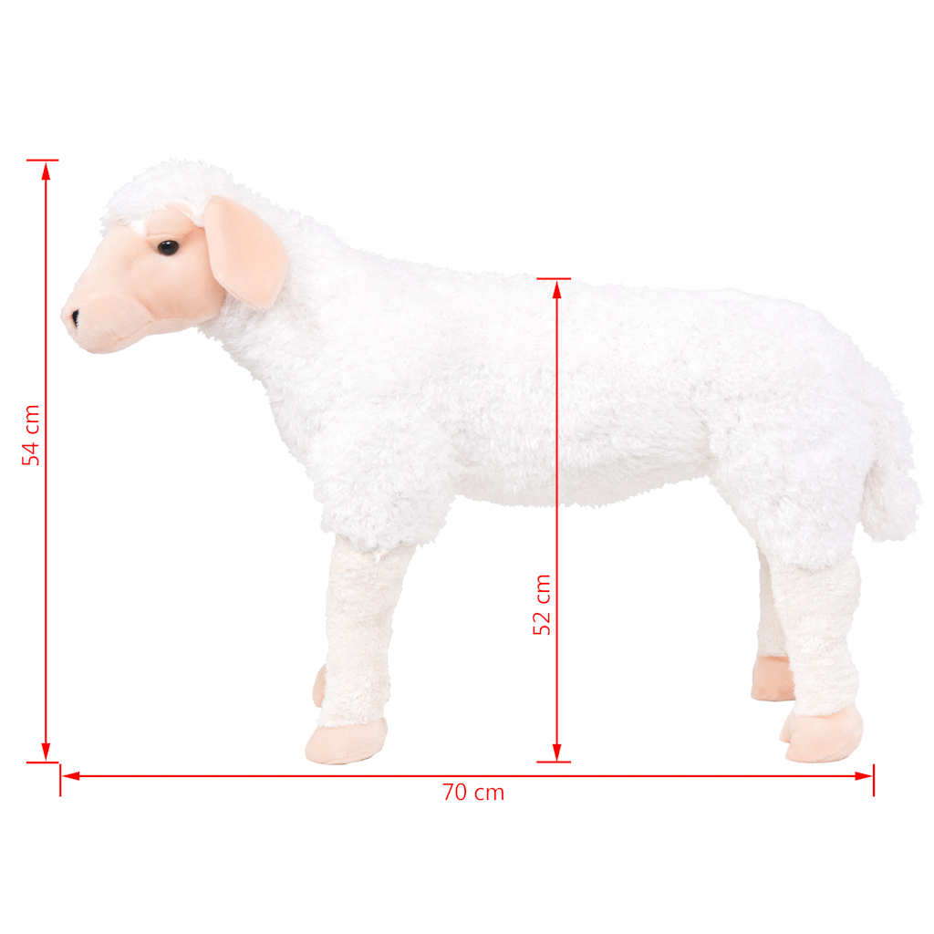 Pecora in Peluche in Piedi Bianca XXL