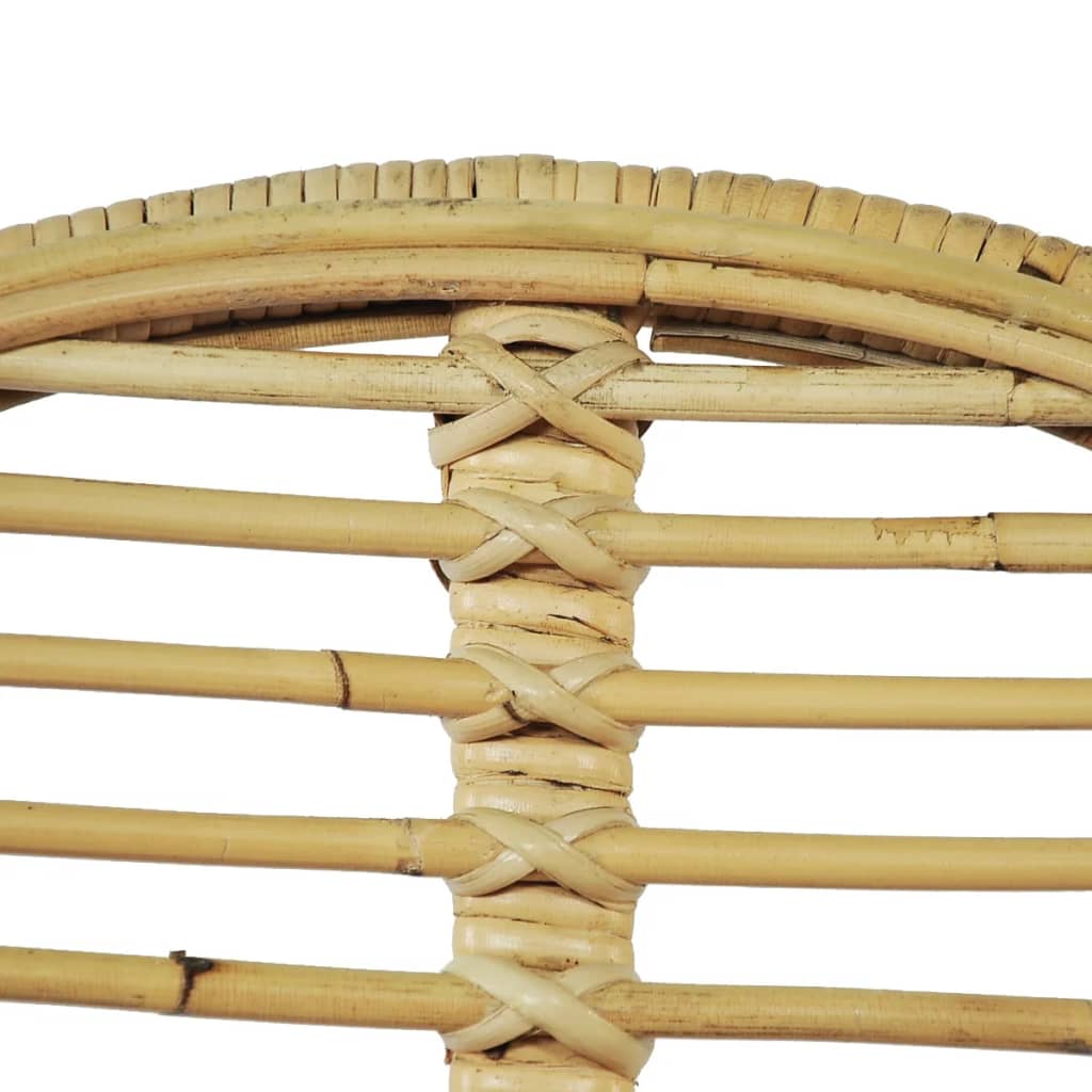 Sedie da Pranzo 4 pz in Rattan Naturale
