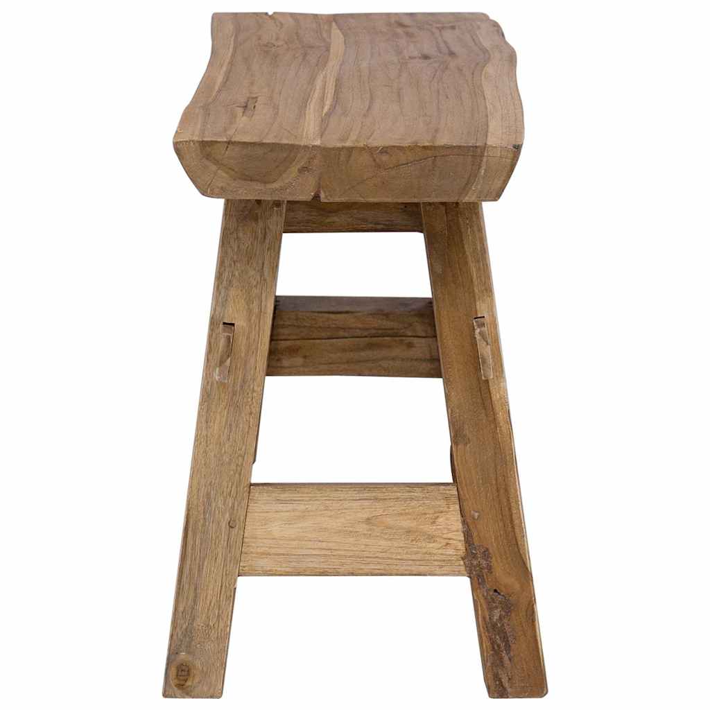 Panca Legno Massello Recupero Misto e Teak Massello 100x28x43cm