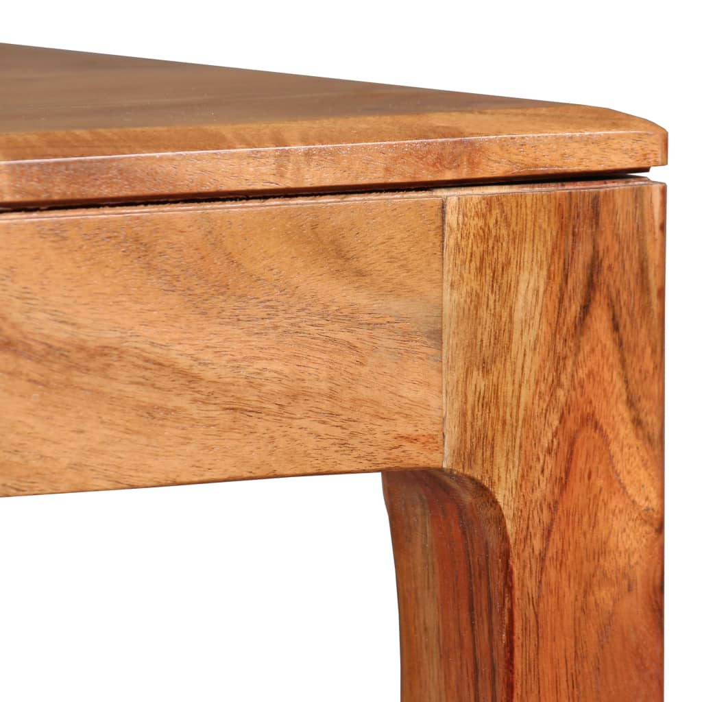 Tavolo da Pranzo in Legno Massello 118x60x76 cm