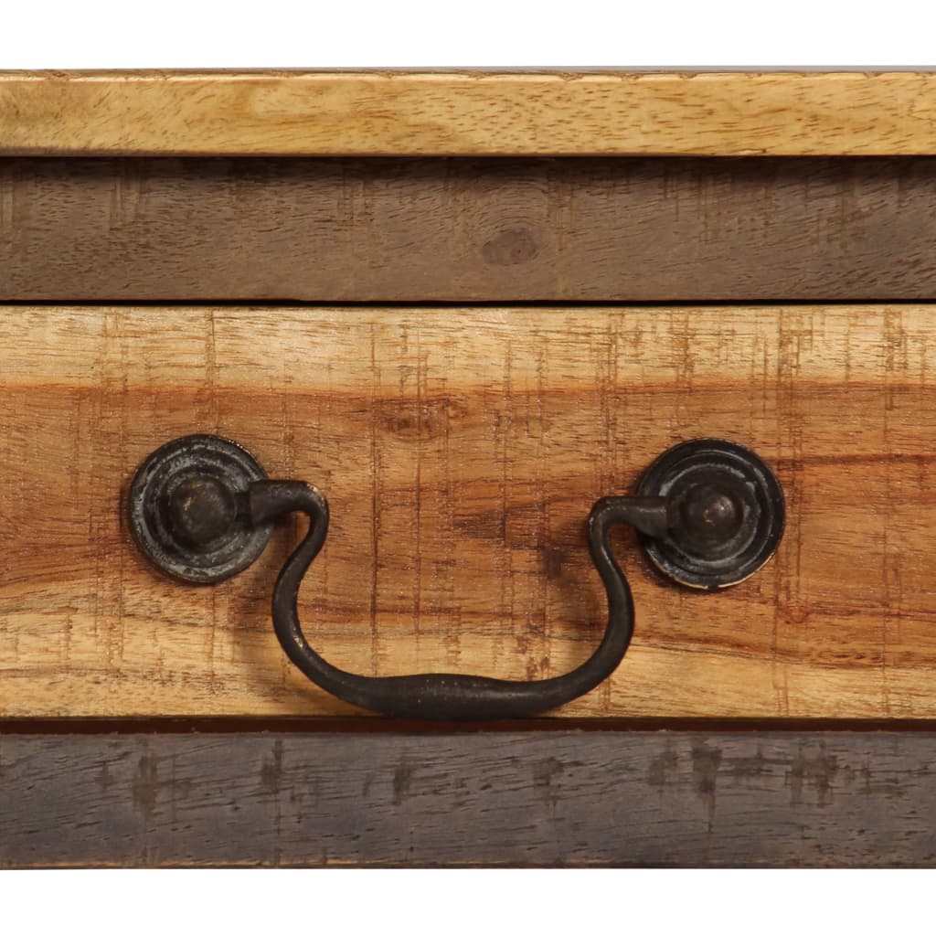 Tavolino da Salotto in Legno Massello Vintage 118x30x80 cm