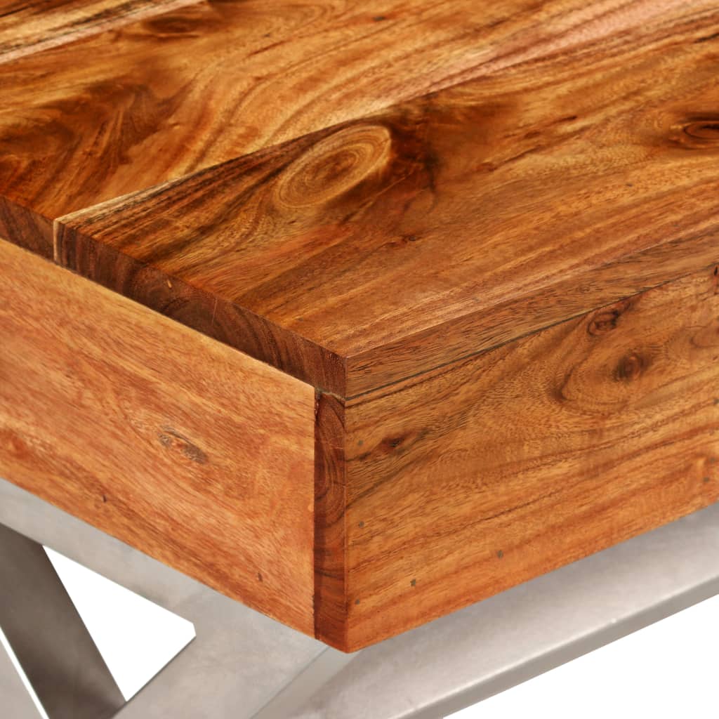 Mobile TV con Cassetti in Massello Acacia 140 cm