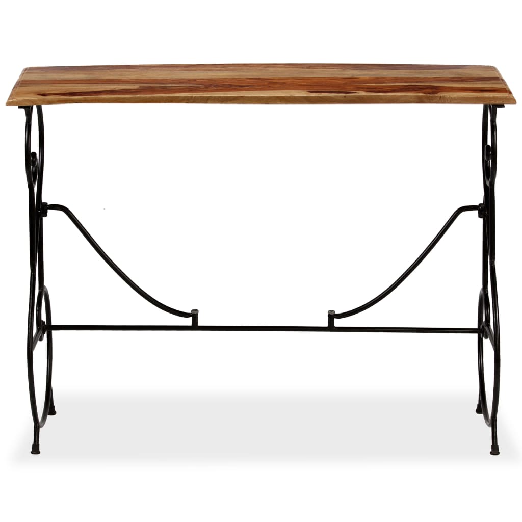 Tavolo Consolle in Legno Massello di Sheesham 100x40x75 cm