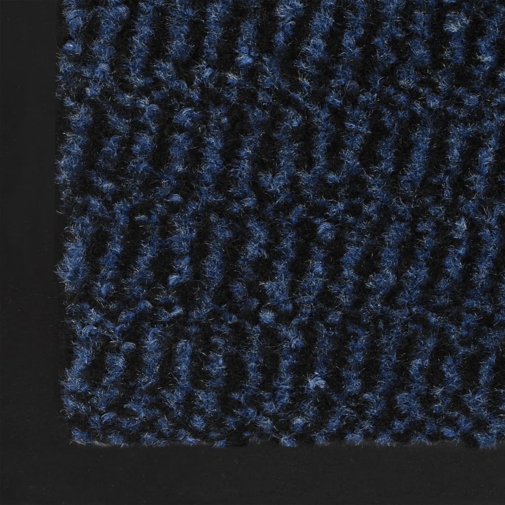Tappeto Antipolvere Trapuntato Rettangolare 60x90cm Blu