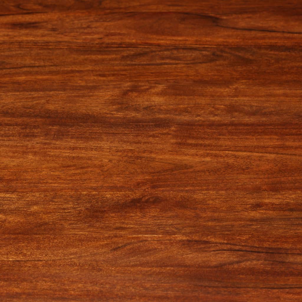 Tavolo da Pranzo in Legno di Acacia Finitura Ambra 120x76 cm
