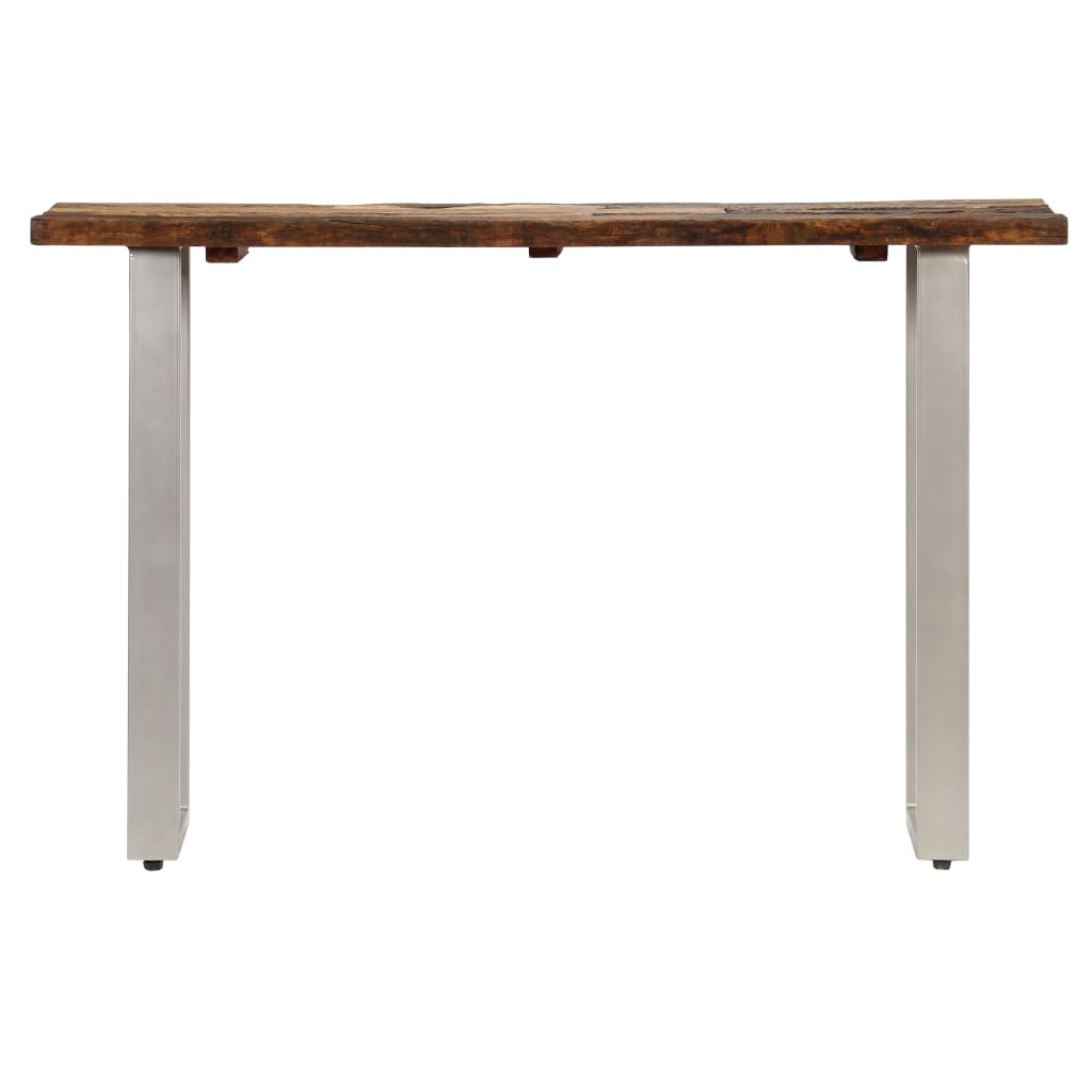 Consolle in Legno di Recupero e Acciaio 120x35x76 cm