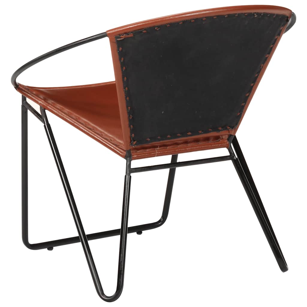 Sedia Marrone in Vera Pelle
