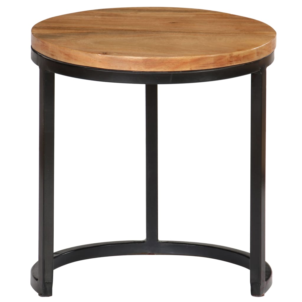 Set Tavolini da Caffè 3 pz in Legno Massello d'Acacia