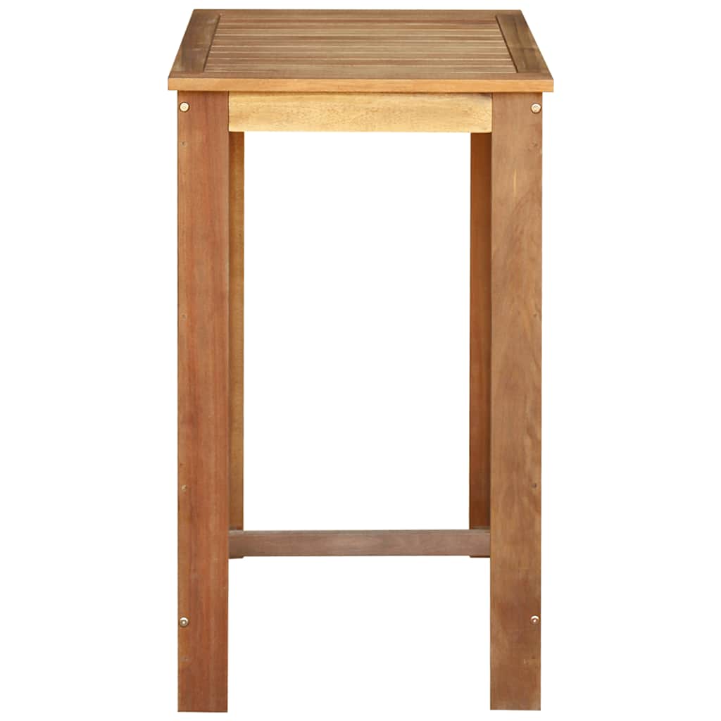 Tavolo da Bar in Legno Massello di Acacia 60x60x105 cm