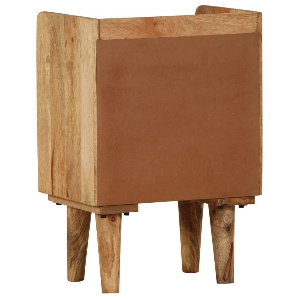 Comodino in Legno Massello di Mango 40x30x59,5 cm