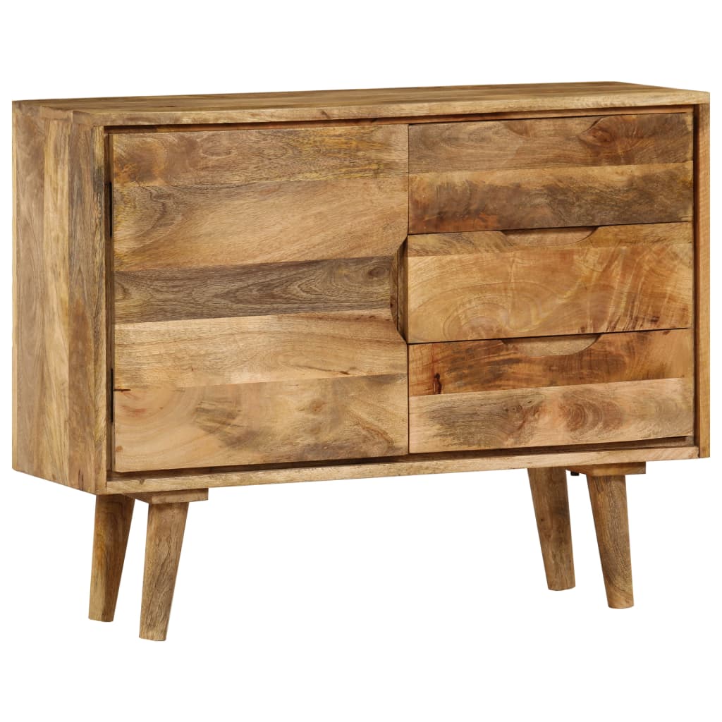 Credenza in Legno Massello di Mango 90x30x69 cm