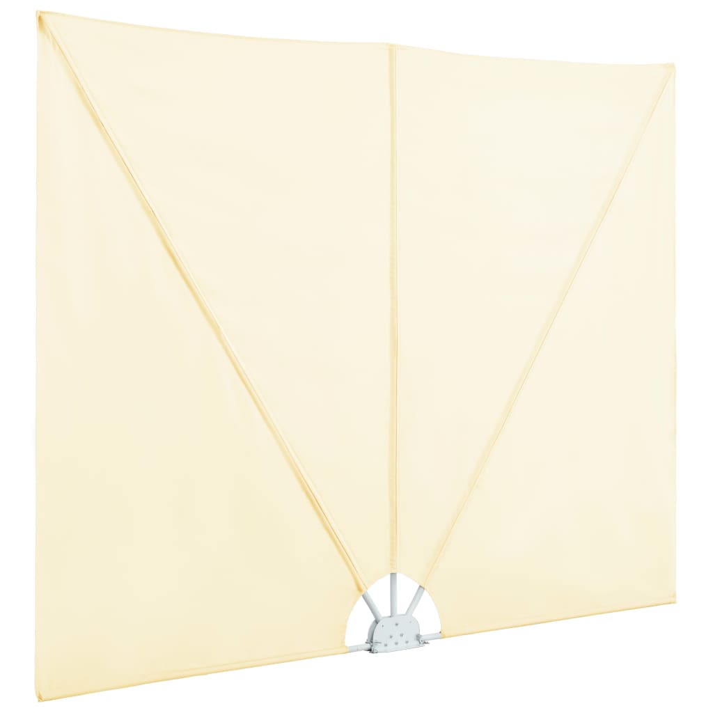 Tenda Laterale per Terrazza Pieghevole Crema 300x200 cm