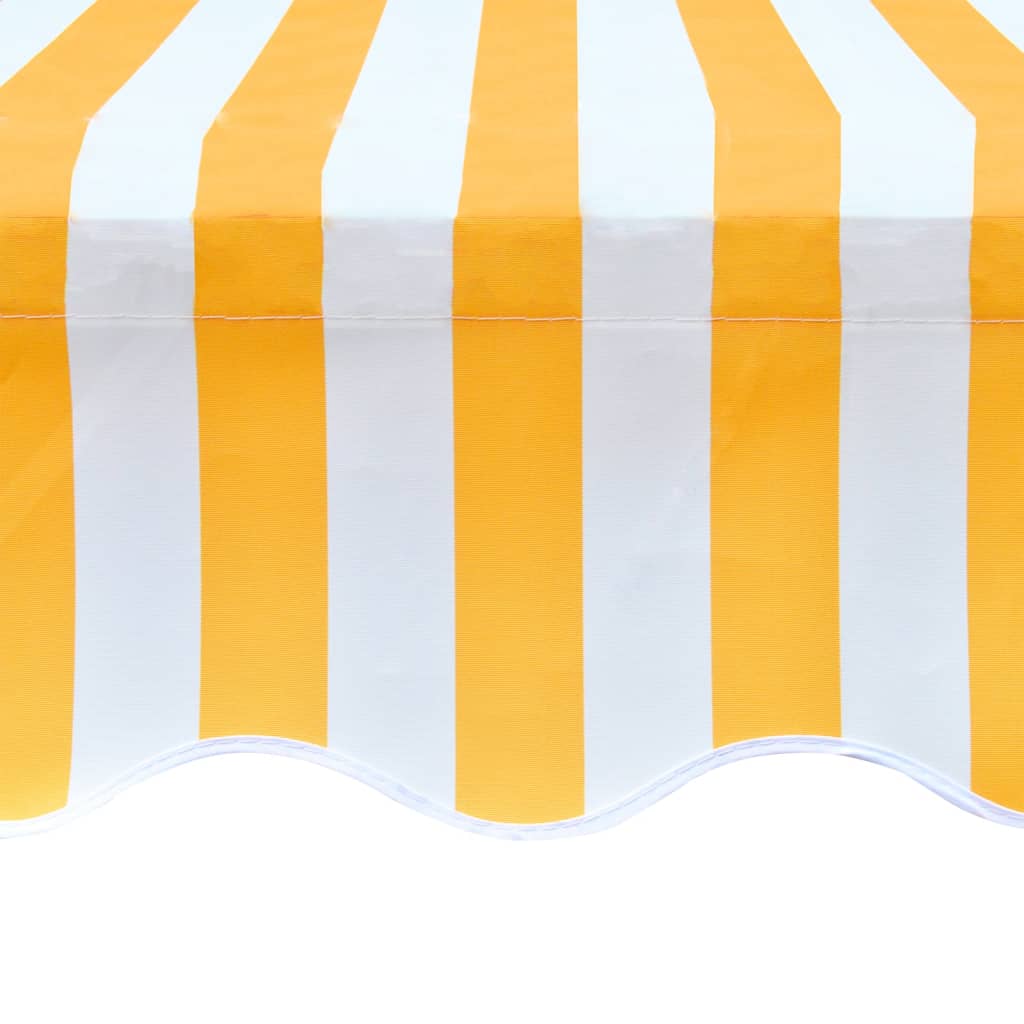 Tendone Parasole in Tela Arancione e Bianco 500x300 cm