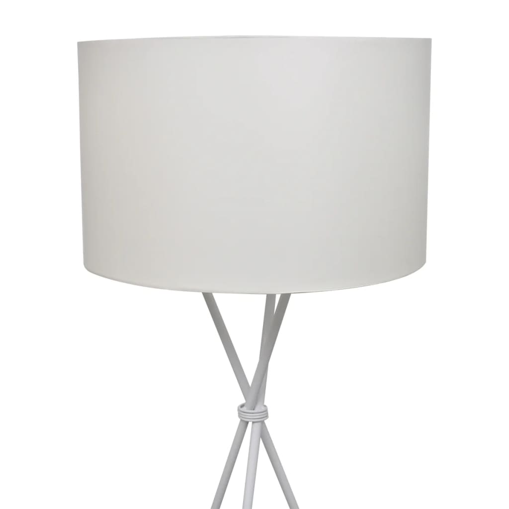 Lampada da Pavimento con Supporto Bianca 139 cm