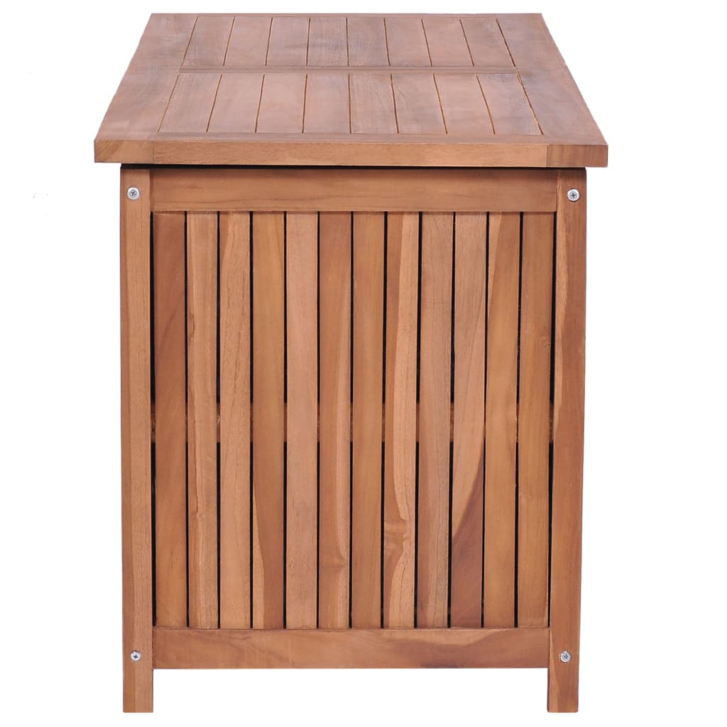 Baule da Giardino 120x50x58 cm in Legno Massello di Teak