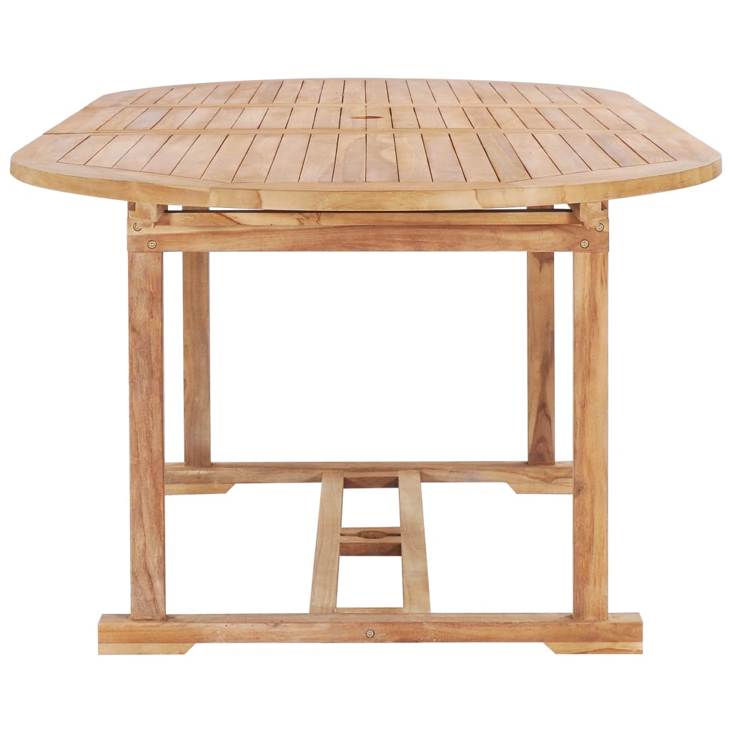 Tavolo da Pranzo Allungabile 150-200x100x75 cm Massello di Teak