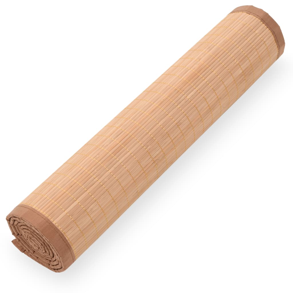 Tappetino da Yoga in Bambù 60x180 cm Marrone