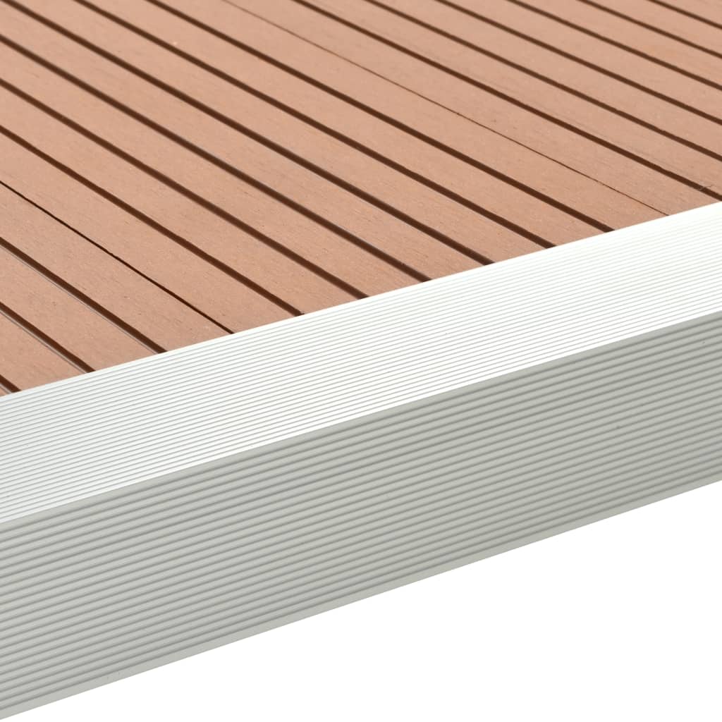 Profili Angolari per Decking in Alluminio 170 cm Argento