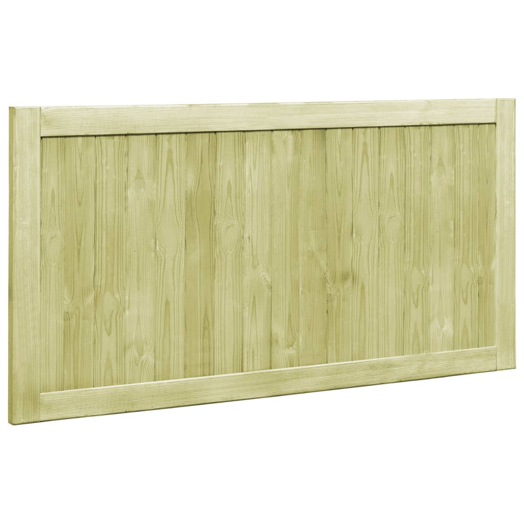 Cancelli da Giardino 2 pz in Legno di Pino Impregnato 300x75 cm