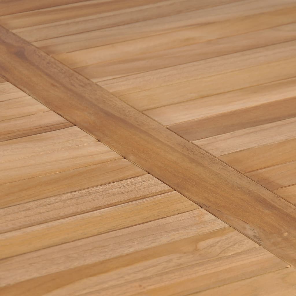 Tavolo da Giardino 80x80x77 cm in Legno Massello di Teak