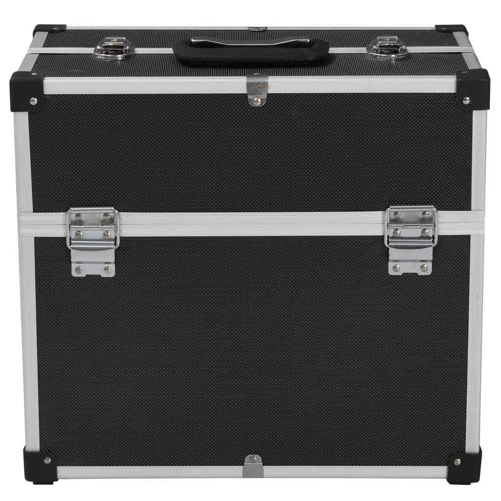 Valigetta per Attrezzi 38x22,5x34 cm Nera in Alluminio