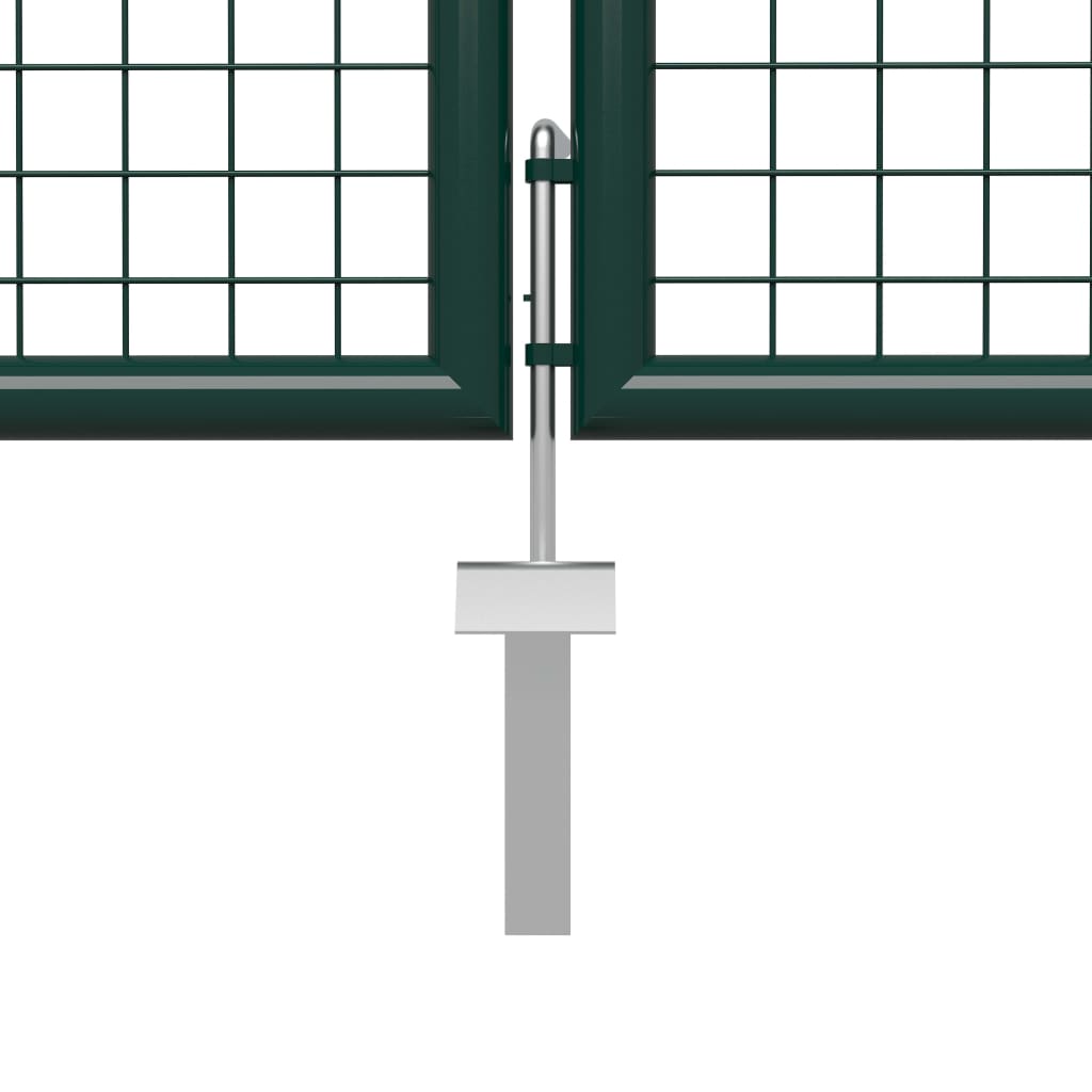 Cancello per Giardino in Acciaio 400x100cm Verde