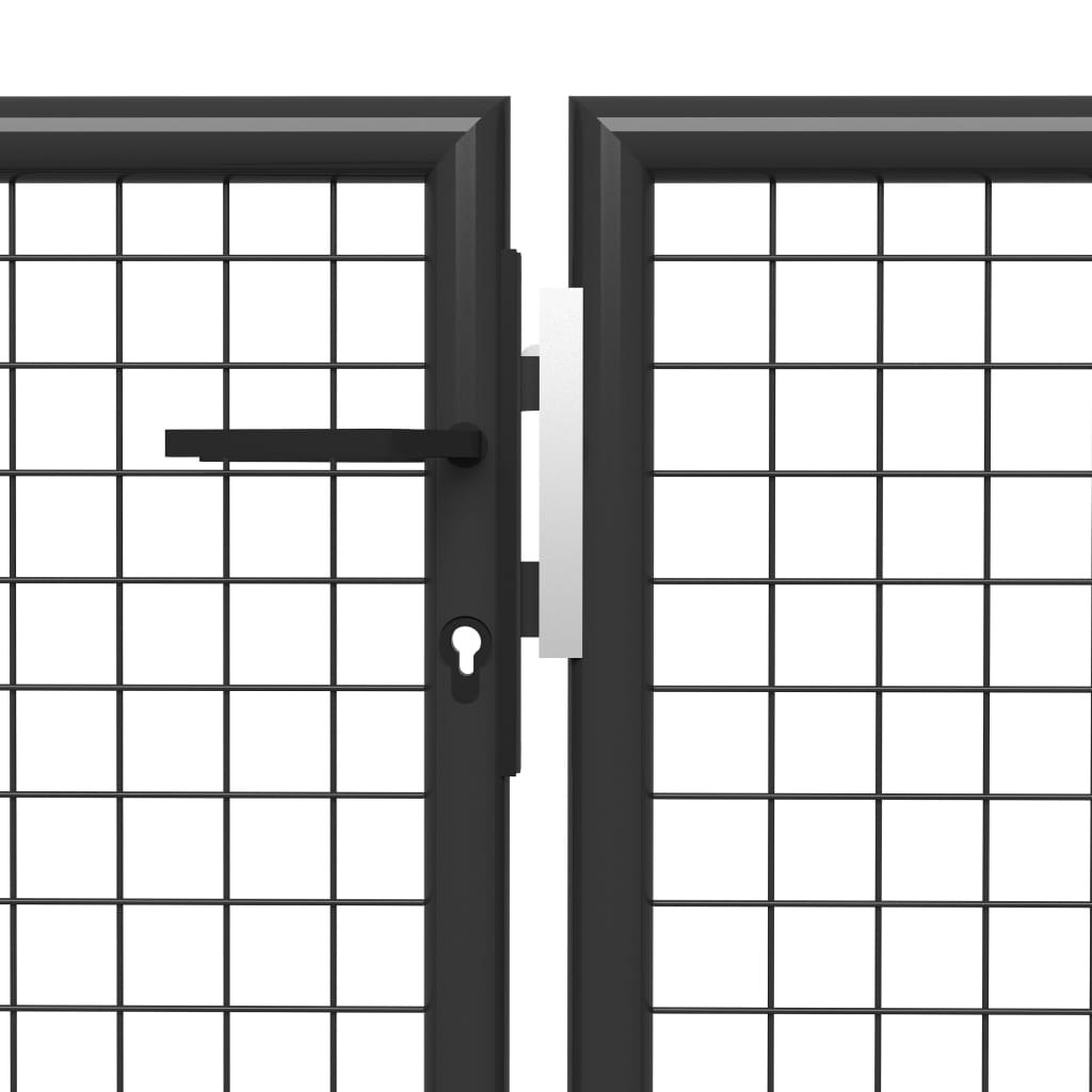 Cancello di Recinzione in Acciaio 350x100 cm Antracite