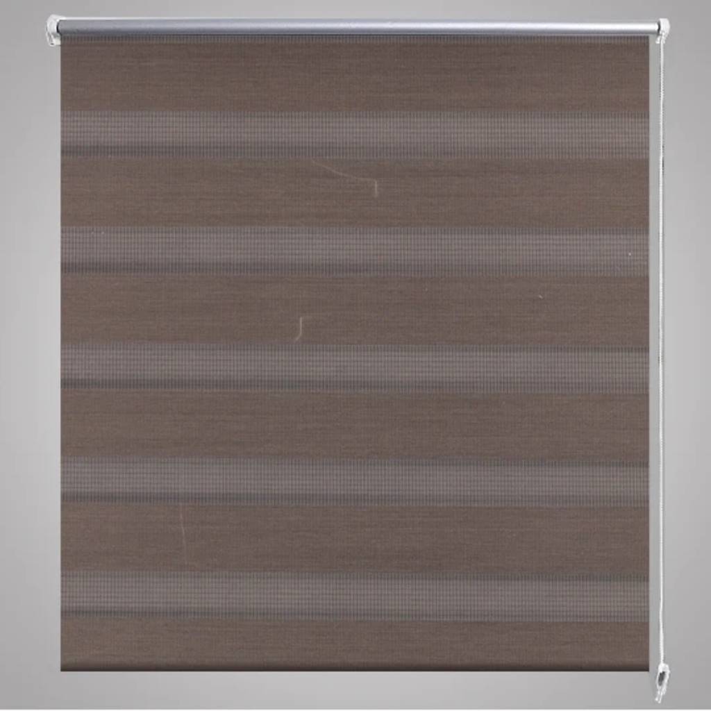 Tenda a rullo oscurante zebra 60x120cm caffé