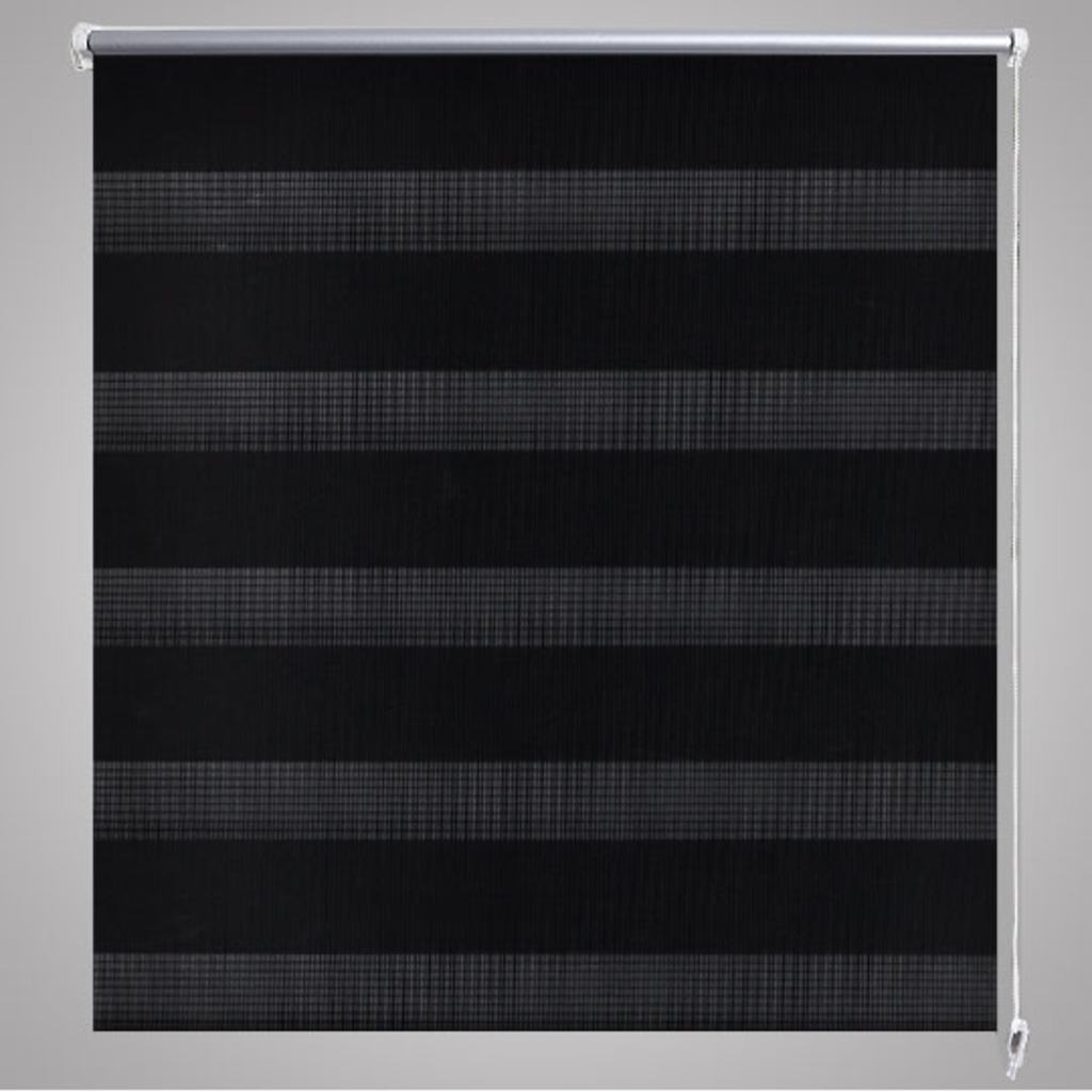 Tenda a rullo oscurante zebra 90x150 nera
