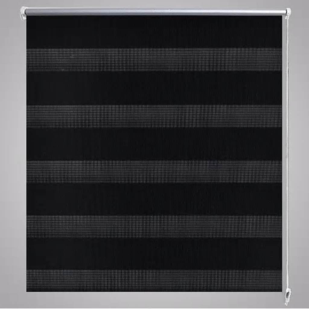 Tenda a rullo oscurante zebra 120x230 cm nero