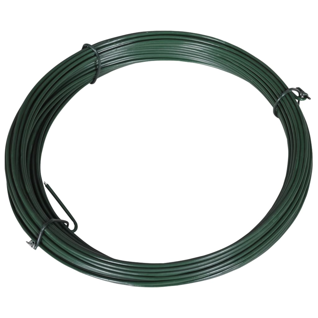Filo di Legatura per Recinzione 25 m 1,4/2 mm Acciaio Verde