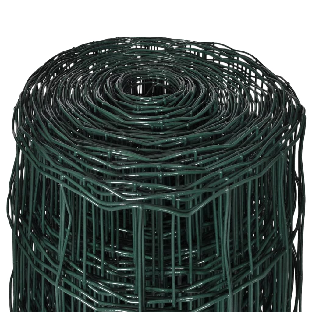 Recinzione Europea in Acciaio 25 x 0,8 m Verde