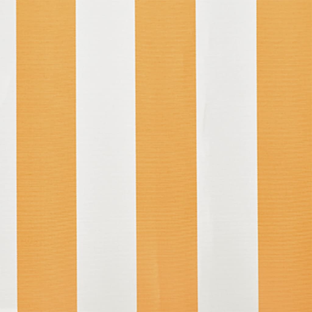 Tenda Parasole Tela Giallo e Bianco 4x3m (Telaio non Incluso)