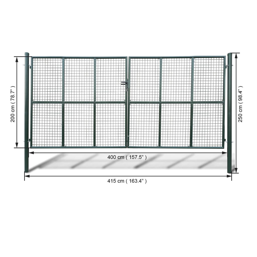 Cancello in Rete per Giardino 415 x 250 cm / 400 x 200 cm