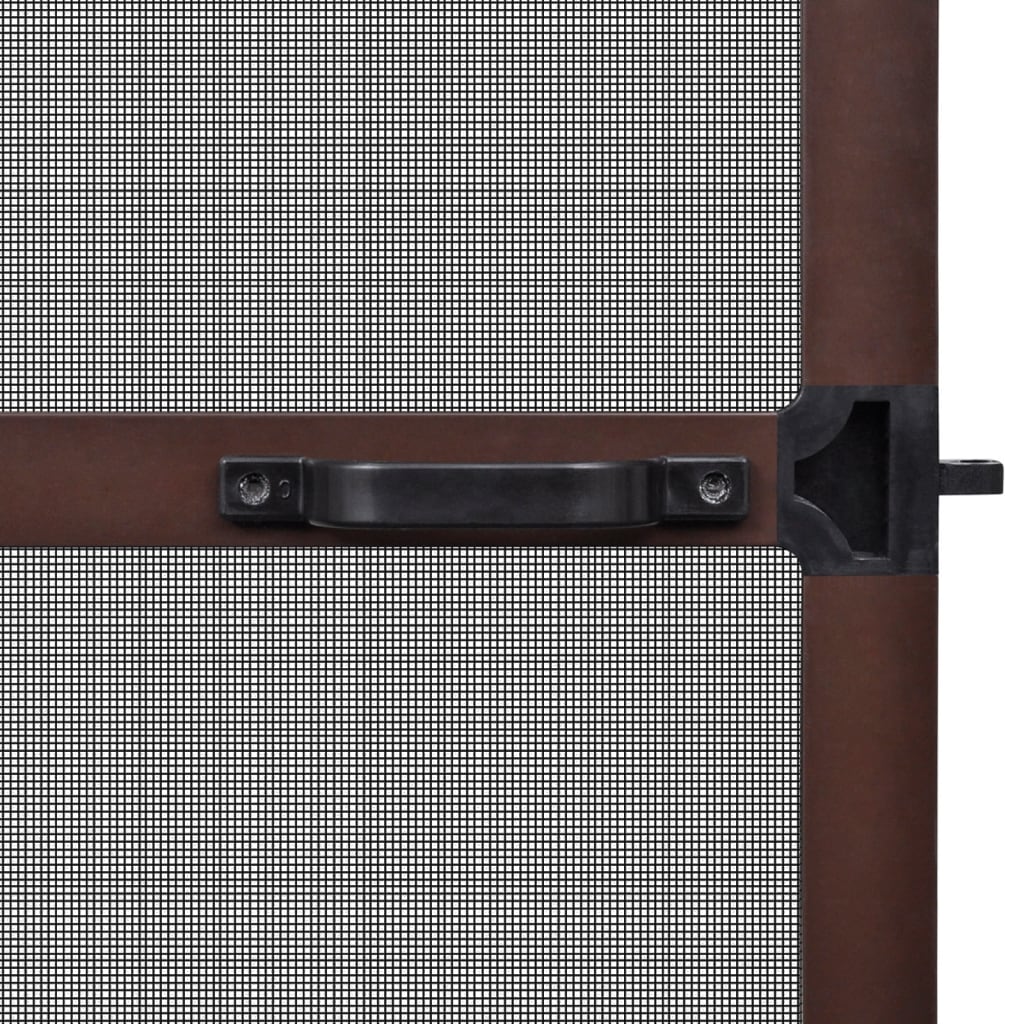 Zanzariera con Cardini per Porte Marrone 120 x 240 cm