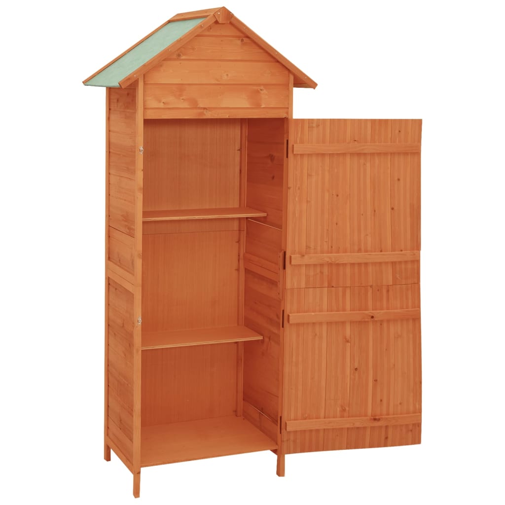 Armadietto da Giardino Marrone 42,5x64x190 cm