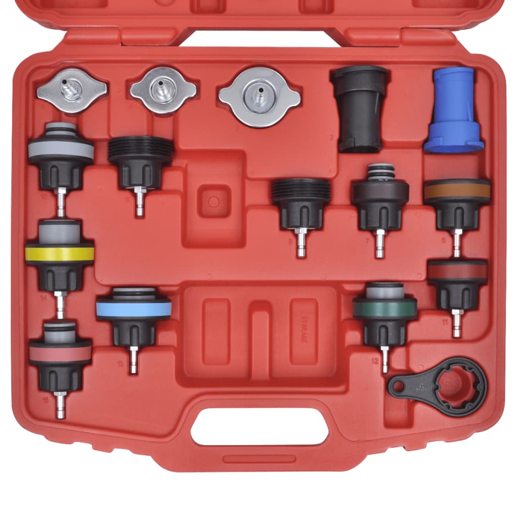 Kit Tester di Pressione per Radiatore 18 pz