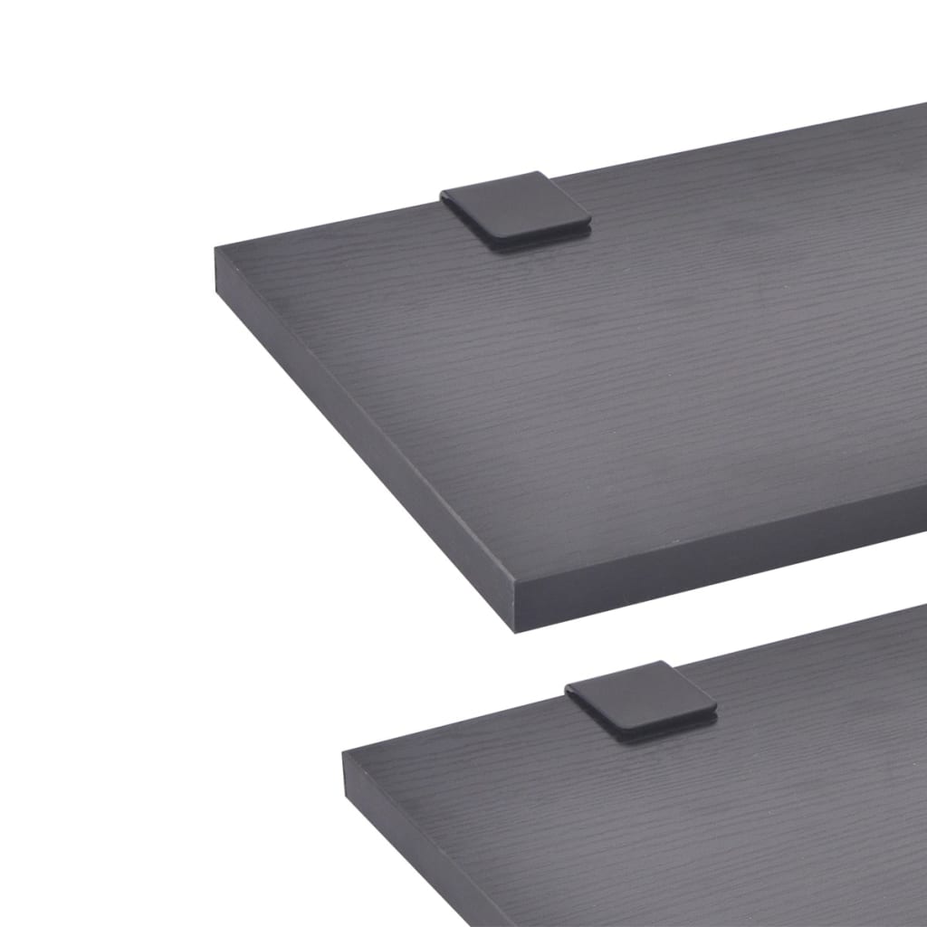 Set Mobili da Bagno 10 pz con Lavabo e Rubinetto Nero