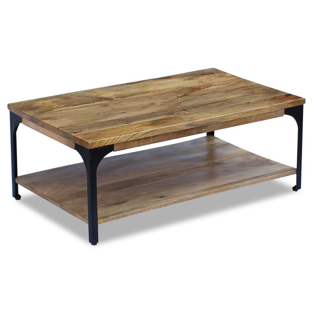 Tavolino da Salotto in Legno di Mango 100x60x38 cm