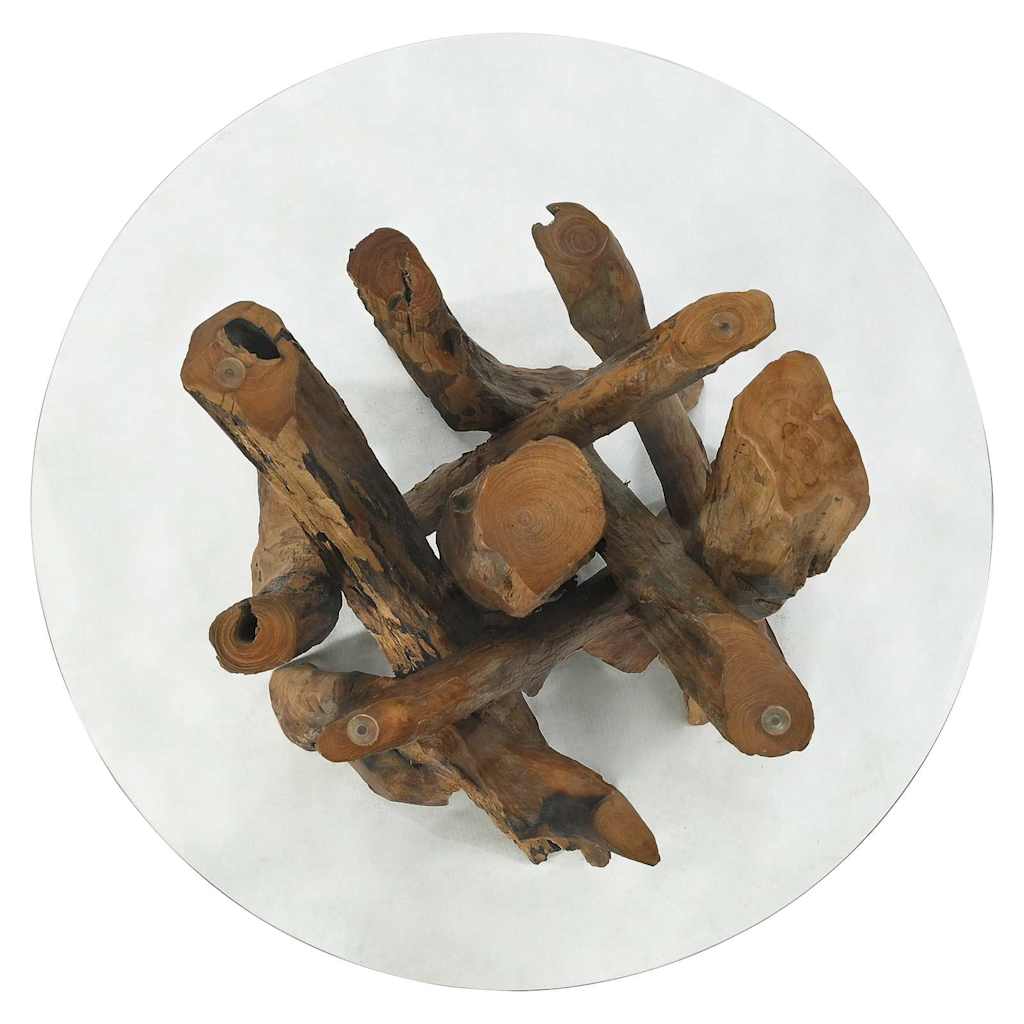 Tavolino da Salotto in Legname Massello di Teak 60 cm