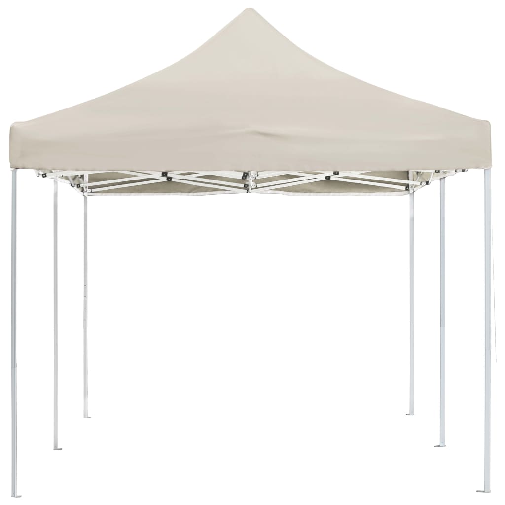 Gazebo Professionale Pieghevole in Alluminio 6x3 m Crema