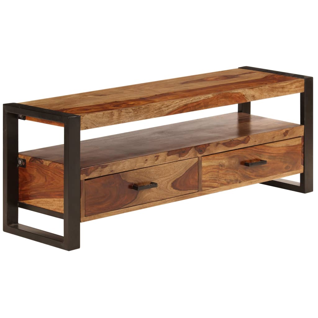 Mobile Porta TV 120x35x45 cm Legno Massello di Sheesham